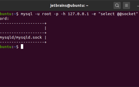 Python开发工具PyCharm使用教程：使用 unix 套接字连接到 MySQL