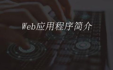 Web应用程序简介