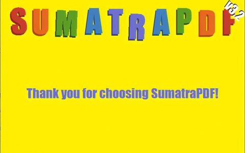 「开源软件推荐」SumatraPDF-PDF,EPUB阅读器